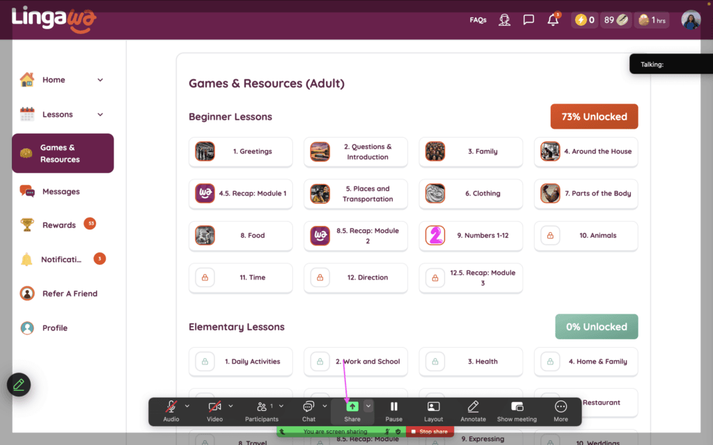 How to share your screen